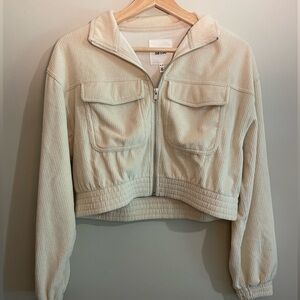 Aerie groove-on velour zip sweatshirt